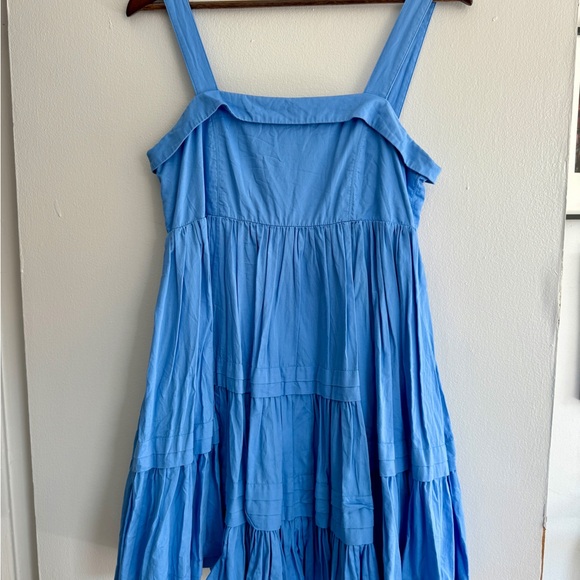 Aje Square Neckline Blue Mini Dress Size AU 8 (US 4 / small) - Picture 4 of 7